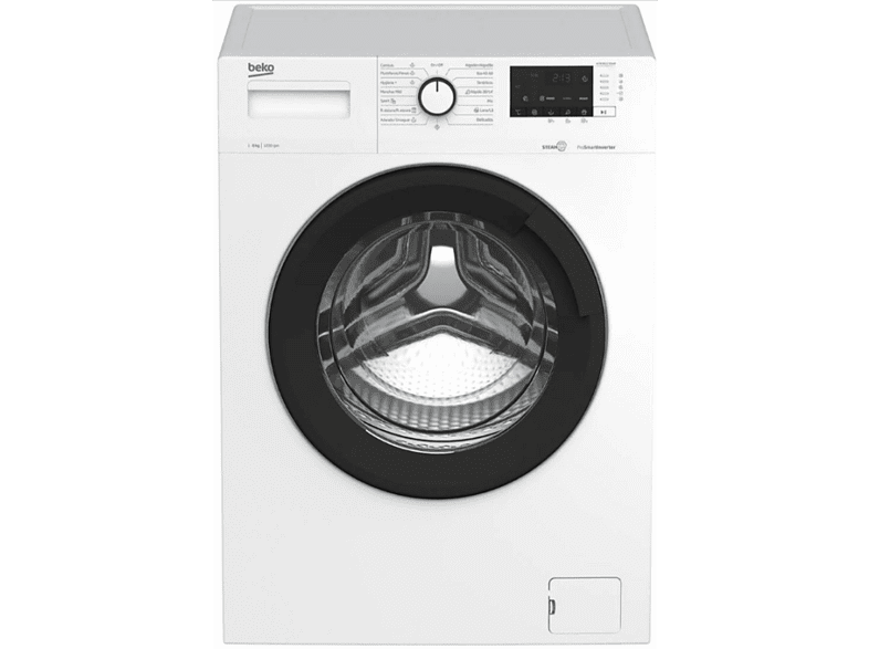 LAVADORA BEKO WTA8612XSWR 8KG 1200RPM VAPOR BLANCO