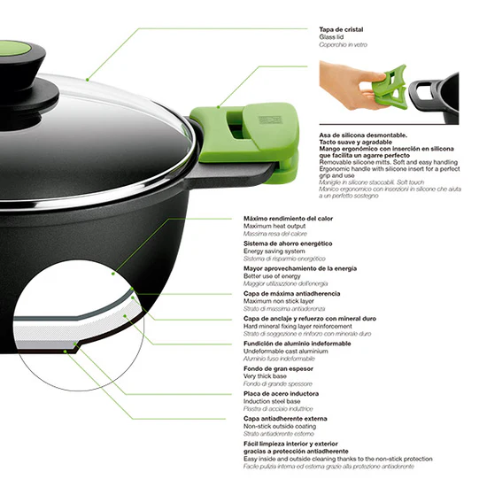 CACEROLA BRA A400332 32 ALTA PRIOR VERDE