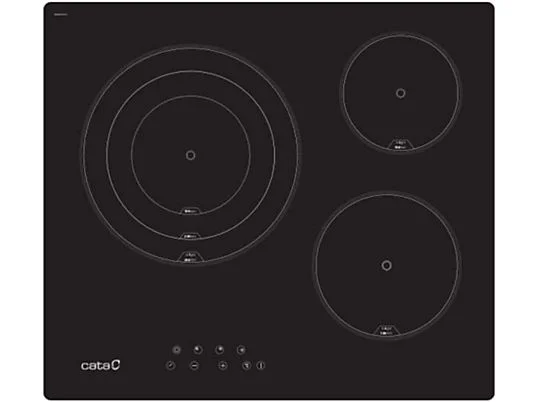 VITROCERAMICA CATA TT6003 3 ZONAS TRIPLE CORONA